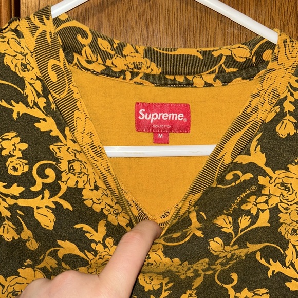 SUPREME SMALL BOX LOGO FLORAL T-Shirt SZ MEDIUM MINT - Picture 4 of 5